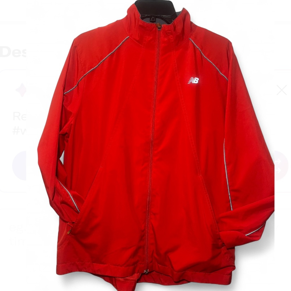 New Balance Men's Bright Red Windbreaker